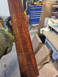 curly claro walnut turning spindle  b 1.20.26.