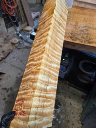 quilted maple turning spindle  A 1.26.26.