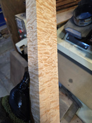 quilted maple turning spindle  D 1.26.26.