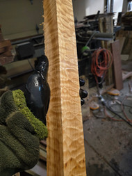 quilted maple turning spindle E 1.26.26.