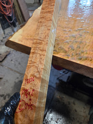 quilted maple turning spindle L 1.26.26.