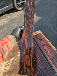 Mun ebony guitar fingerboard extended range 3" 3.10.26.A