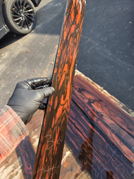 Mun ebony guitar fingerboard extended range 3" 3.10.26.B