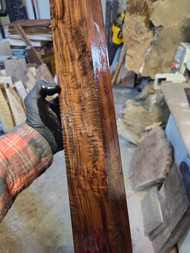 curly claro walnut turning spindle  A 3.10.26