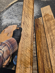 curly black limba  neck blank 1" 4.20.26