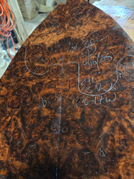 Claro burl walnut bookmatch Wal  burl 1 4.16.26