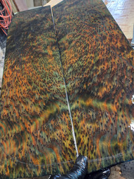 Green Dyed and stabilized redwood burl bookmatch A 11.18.2022