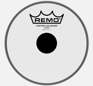 Remo CS030810 8" Controlled Sound® Clear Black Dot™