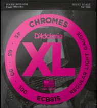 D'Addario  ECB81S Flat Wound Short Scale 45-100