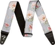 Fender Floral Strap, Gray, 2"