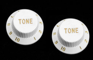 Allparts PK 0154-025 White Tone Knobs
