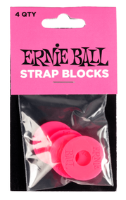 Ernie Ball 5623 Pink Strap Blocks 4pk