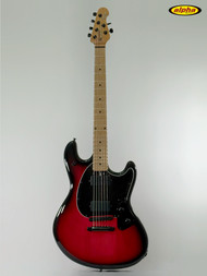 Music Man StingRay HT Guitar, Raspberry Burst, w/case