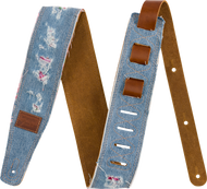 Fender® x Wrangler® Ripped Denim Strap, Indigo