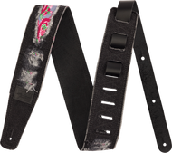 Fender® x Wrangler® Ripped Denim Strap, Black