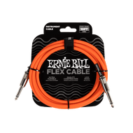 Ernie Ball Flex Instrument Cable Straight/Straight 10' - Orange