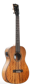 Kala Curly Mango Baritone Ukulele with EQ