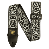 Ernie Ball 5345 Black Heart Jaquard Strap