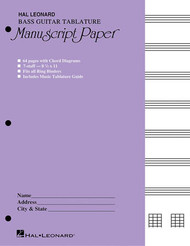 HL00290262 Bass Manuscript Paper