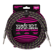 Ernie Ball Braided Instrument Cable Straight/Straight 18ft - Purple Python