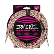 Ernie Ball Braided Instrument Cable Straight/Straight 18ft - Emerald Argyle
