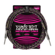 Ernie Ball Braided Instrument Cable Straight/Straight 10ft - Purple Python