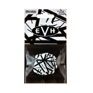 Dunlop EVH® White With Black Stripes Pick Pack (6)