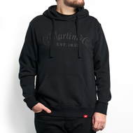 Martin 18CM0217L Tone on Tone Hoodie Sweatshirt Black Large