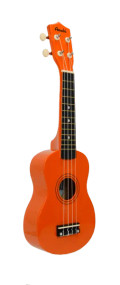 Amahi Jelly Bean Papaya Orange Ukulele, Soprano w/bag