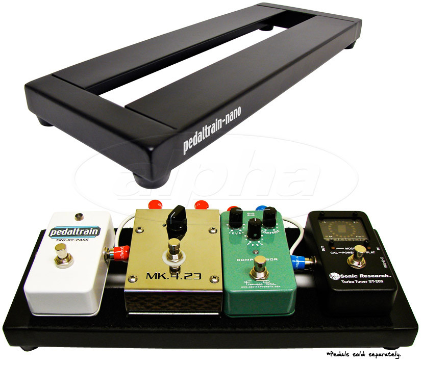 PedalTrain PT-NANO-SC Nano Pedalboard With Soft Case 14/" x 5.5/"
