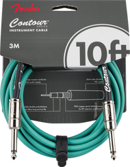 Fender Contour™ 10' Cable, Sherwood Green