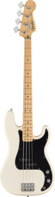 Fender Standard Precision Bass®, Maple Fingerboard, Black Pickguard, Olympic White