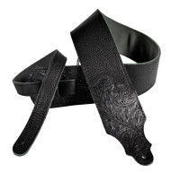 Franklin 3" Black Tooled End Strap