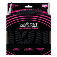 Ernie Ball Coiled Instrument Cable Straight/Straight 30ft - Black
