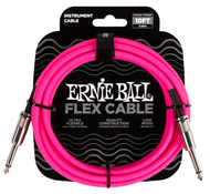 Ernie Ball Flex Instrument Cable Straight/Straight 10ft - Pink