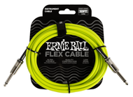 Ernie Ball Flex Instrument Cable Straight/Straight 10ft - Green