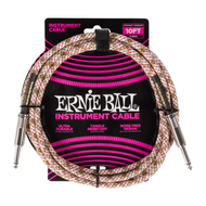 Ernie Ball Braided Instrument Cable Straight/Straight 10ft - Emerald Argyle