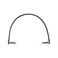 Ernie Ball Flat Ribbon Patch Cable 12in - Black - Single