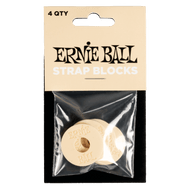 Ernie Ball Strap Blocks - Cream - 4 Pack