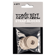 Ernie Ball Strap Blocks - Gray - 4 Pack
