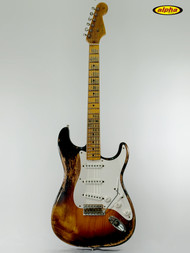 Used Fender Custom Shop Wildwood 10 70th Anniversary 1954 Stratocaster, Super Heavy Relic, w/case