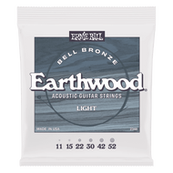 Ernie Ball Light Earthwood Bell Bronze Acoustic Guitar Strings 11-52