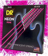 DR HI-DEF Neon™ Pink Bass Strings NPB5-45