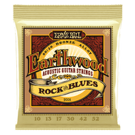 Ernie Ball Rock and Blues w/Plain G Earthwood 80/20 Bronze Acoustic Guitar Strings 10-52 Gauge