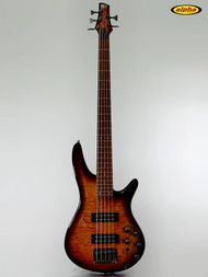 Used Ibanez SR405EQM 5-String Bass, Dragon Eye Burst