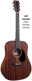 Martin D10E LEFTY Sapele w/bag