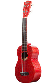 Ohana Soprano Willow Red Satin Ukulele