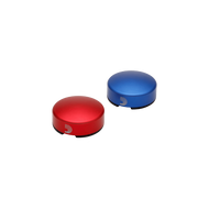 D'Addario XPND Footswitch Topper, Blue/Red 2-Pack