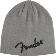 Fender® Logo Beanie, Charcoal Heather Gray, One Size