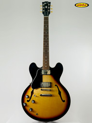 Used Gibson ES-335, Left-Handed, Vintage Burst, w/case